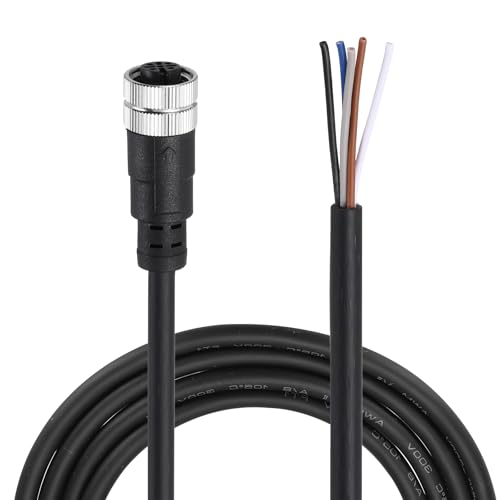 Image of sourcing map M12 5 Pin Straight Female Aviation Connector Cable, 9.8ft Waterproof IP67 Aviation Sensor Electrical Cable