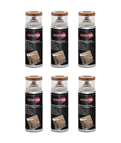 Aérosol teinture pour bois Ambro-Sol V407NS nuance noyer foncé 400ml pour boiserie intérieure x6
