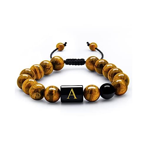 Triple Protection Bracelet for Men Women -Handmade Bracelets Natural Black Obsidian Tigers Eye Hematite Bring Prosperity Luck and Health,3 Layer Braided Rope Meaningful Bracelet 3XqTiger Eye