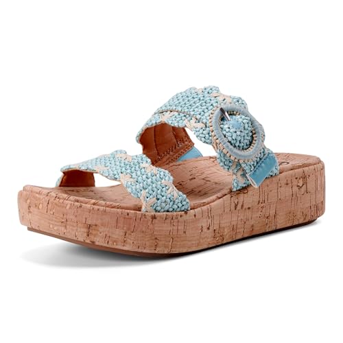 Sandales cales Earth Femme bleu clair 35, chaussure d'été pour pieds sensibles