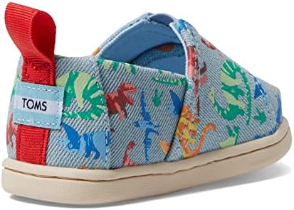 TOMS Boy's Alpargata Loafer Flat, Pastel Blue Dinos, 6 Toddler | Image 4