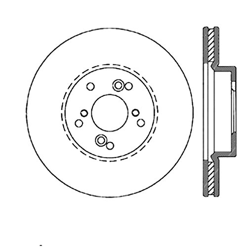StopTech 126.40046SL StopTech Power Slot Slotted 99-08 Acura TL (STD Caliper) / 01-03 CL /