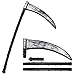 Abnaok Halloween Sense 82 cm, Sensenmann Sense Zerlegbar, Sichel Halloween Cosplay,Sensenmann, Accessoire, Zubehör, Mottoparty, Karneval man sich günstig Kaufen-Abnaok Halloween Sense 82 cm, Sensenmann Sense Zerlegbar, Sichel Halloween Cosplay,Sensenmann, Accessoire, Zubehör, Mottoparty, Karneval