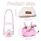 Bekleidung für 17cm Plüsch, Puppensammlung, 3-teiliges Set mit Pinker Flaschenoveralls, weißem Bärenmützchen und Pinker Kamera, ideal für kreatives Spielen und Sammeln, perfekt für 17 cm große Puppen