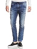 diesel jogg jeans damen fayza Absolut trendige und bequeme Jeans aus der Joggjeans-Kollektion von Diesel Details: Modell: Krooley-NE 0674Z Material: 90% Baumwolle, 8% Polyester, 2% Elastan Five-Pocket-Jeans Logos befinden sich am Münzgeldfach und an der rechten Gesäßtasche Der Bund hat Kordelzug