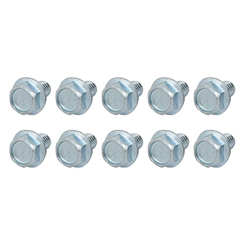 Image of METALLIXITY Flanged Hex Head Bolts (5 /16-18 x 1 /2 inch) 20pcs, Hexagon Serrated Flange Bolt Carbon Steel Screw - for House Construction Hardware Fasteners