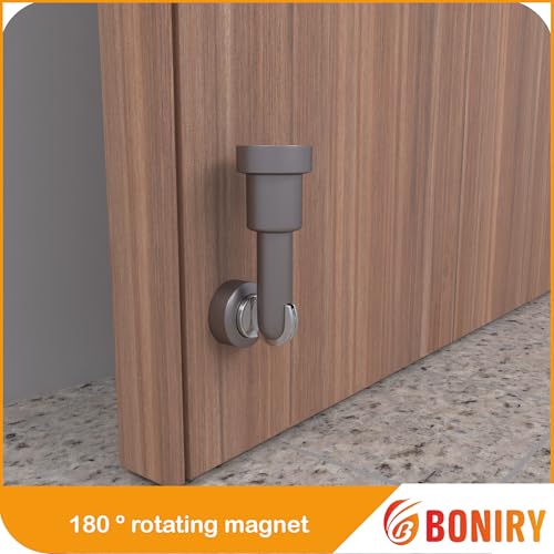 Image of Boniry Premium Magnetic Door Stopper | Durable, Stylish & Rustproof | Protects Doors | Strong Hold, Easy Installation, Perfect for Home & Office Use (4, Matt)