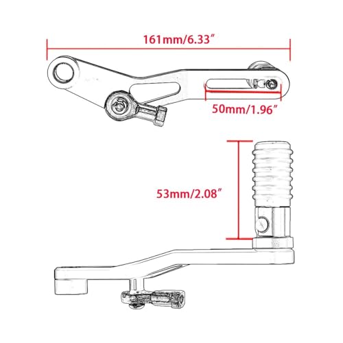 Levier changement vitesse XSR700 commande reculée pliable réglable - 7