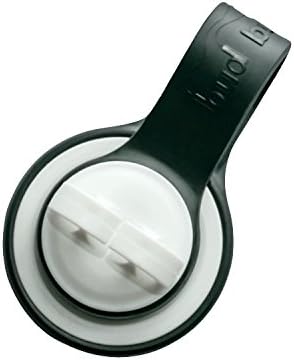 Bud Buttons by SPRK - Magnetic Headphone & Earbud Cord Organizer - Sure Stay Clip Great for Musicians, Runners & Outdoor Fitness (Black/White)