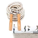 fikujap Double Dutch Ropes Long Group Springseil Springseil Multiplayer für Schule, Firma, Fun Games - Agility Play