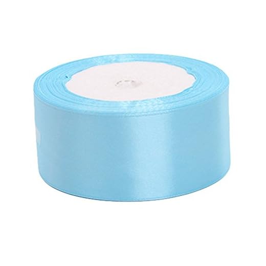 kentop 4 cm cinta de raso seda bandas lazo regalo cinta seda satén boda banda decorativa, tela, azul, 4 * 200cm