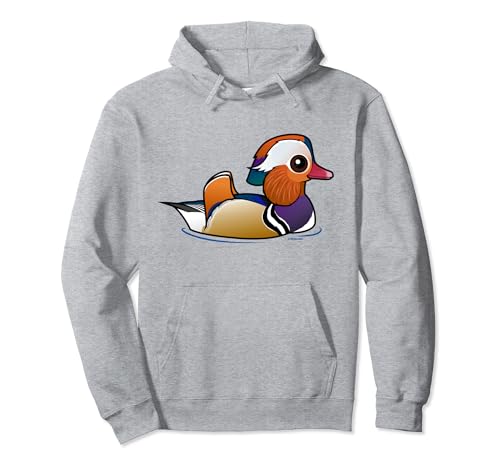 Cute Cartoon Mandarin Duck Birdorable Waterfowl Species Pullover Hoodie
