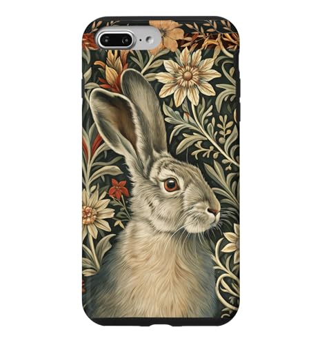 �r�N�g���A���̃n�� �E�B���A���E�����X �t���[�����A�[�g �X�}�z�P�[�X iPhone 7 Plus/8 Plus �p