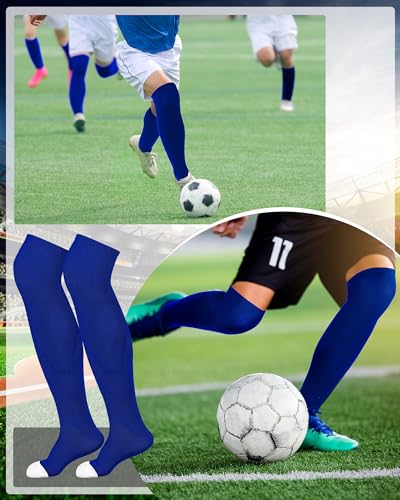 Image of Panitay 2 Pairs Over The Knee Baseball Socks High Football Softball Socks Sport Extra Long for Boys Girls Youth Women Men