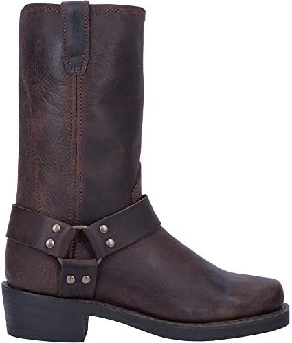 Botas masculinas Dingo Dean Peitoral de cano médio – Preta, Marro...