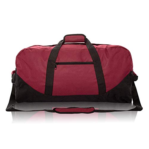 Image of DALIX 25 inch Big Adventure Large Gym Sports Duffle Bag (Black Grey Navy Blue Red Camo)
