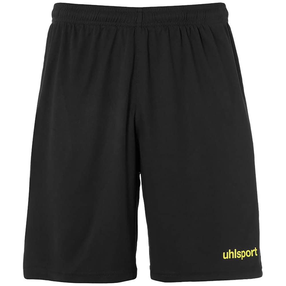 uhlsport Center Basic Shorts Children's Shorts - Black/Fluo Yellow, 164
