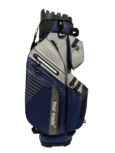 Tour Made Golfbag Organizer Cartbag I wasserdicht (Grau-beige) - 5