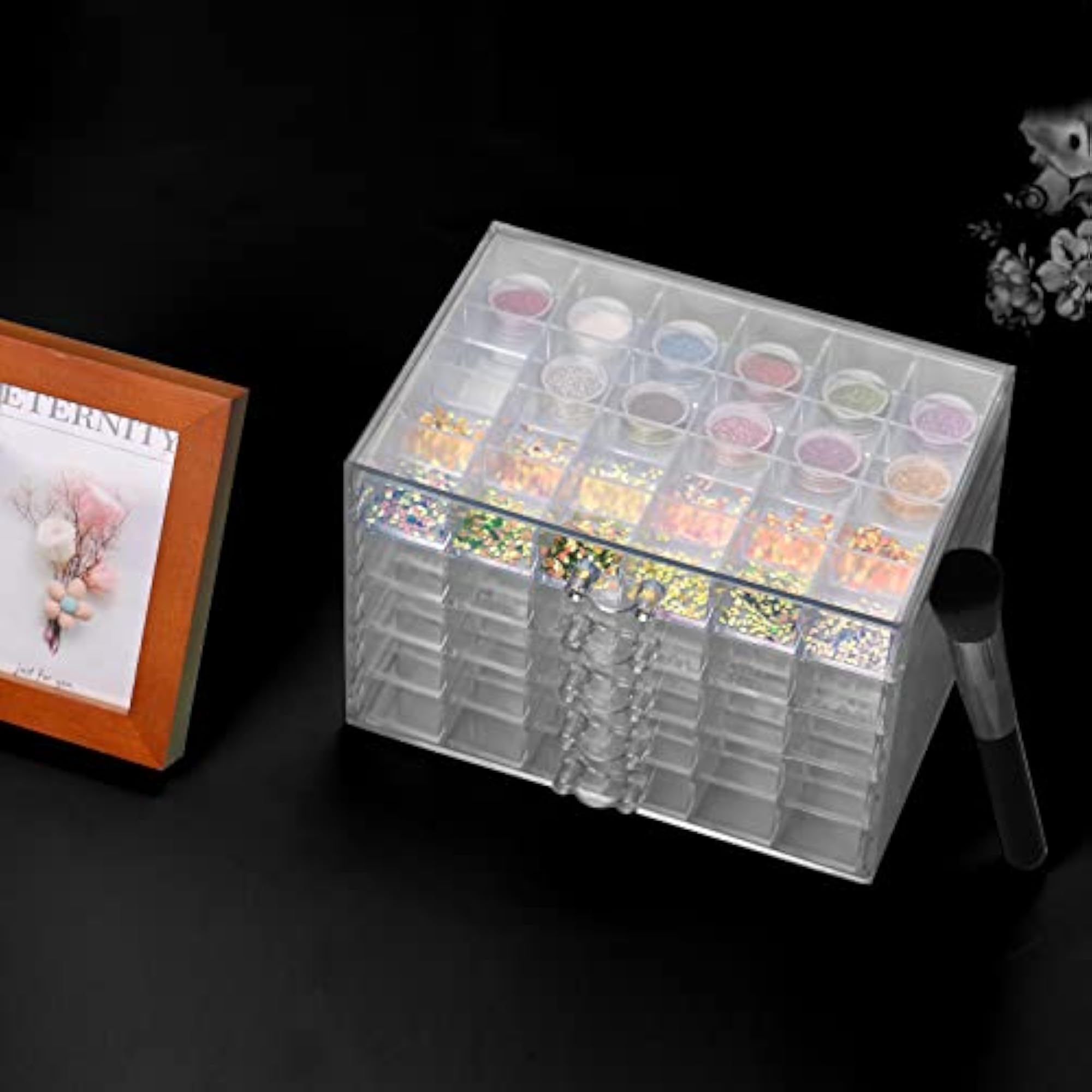 5 Layers Transparent Acrylic Storage Drawer for Nail Polish Art