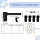XYTAHDM 4 Stück verstellbare Katzenschuhe aus Netzstoff,Kratzschutz für Katzen Atmungsaktives Mesh Katzenpfotenabdeckungen,zum Baden von Haustieren, Schneiden von Nägeln, Überprüfen(M)
