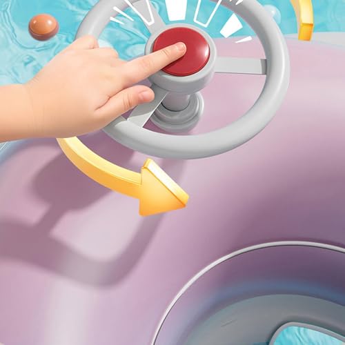 Flotador para bebé inflable con asiento ajustable para piscina de 6 a 36 meses 6