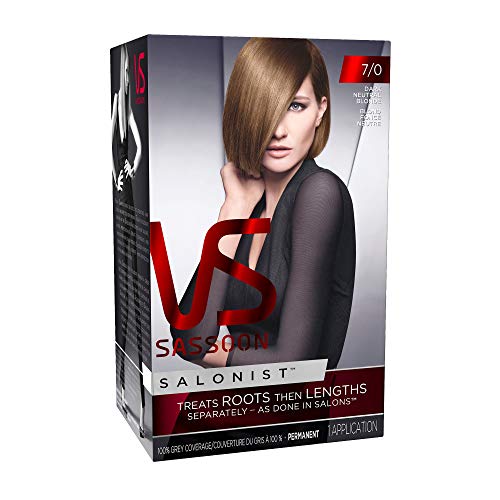 Vidal Sassoon Salonist Hair Colour Permanent Color Kit, 7/0 Dark Neutral Blonde, 1 Count (Pack of 2) (PACKAGING MAY VARY)