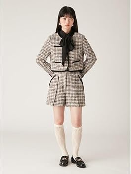 完売品　リリーブラウン　ラメツイードジャケット Amazon | [リリーブラウン] ラメツイードジャケット LWFJ251128