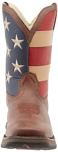 Durango Kids BT245 Lil' 8 Inch Patriotic,Brown/Union Flag,12 Little Kid