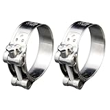 sakurawing マフラー バンド ステンレス クランプ ボルト ステー ブラケット バイク オートバイ マフラーバンド 2個 セット 60-63 mm