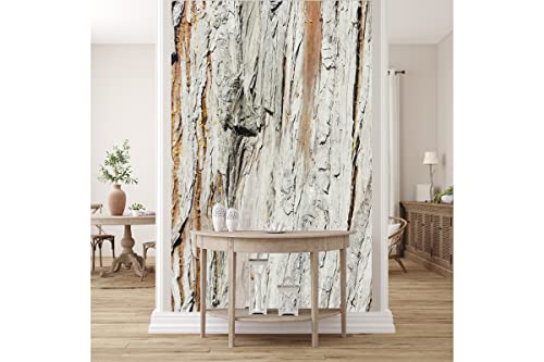 Glücksvilla - Fototapete, selbstklebend (120 x 250 cm (BxH) - div. Maße - Vlies-Tapete XXL Wand-Deko - Holz-Details 3 - Frankreich Deko Natur Baum Holzwand Holz-Optik Fotografie x