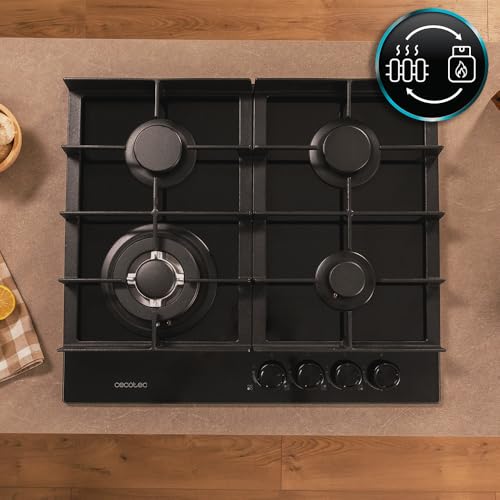 Cecotec Plaque De Cuisson À Gaz Bolero Squad G Glass Avec 4 Foyers 8 Kw Grilles En Fonte Foyer À Triple A - vue 10