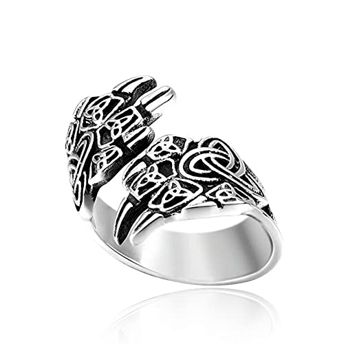 Bague noeud celtique viking homme, le cadeau totem amulette idéal