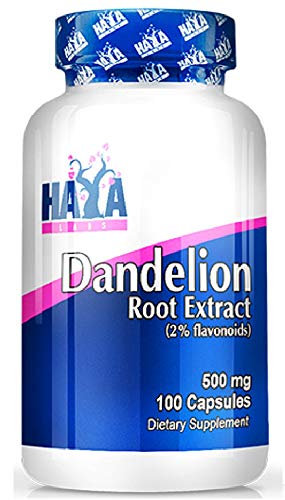 Dandelion Root Extract 500 Mg x 100 Capsules Double Standard Flavonoids Supports Healthy Liver Function, Natural Water Retention, Maximum Absorption