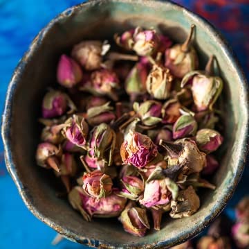 Culinary - Brotes de rosas secas naturales - 100 g - grado alimenticio - té - infusión - pastel - decoración - hornear (224) Cover