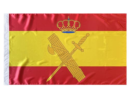 Durabol Bandera España con el Escudo de Guardia Civil 150 x 90 cm Satén