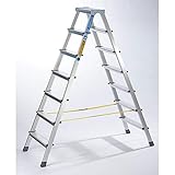 Qualität made in Germany Zarges 41267 XLstep B - Stufen-Stehleiter 2 x 7, multi, 7 rungs