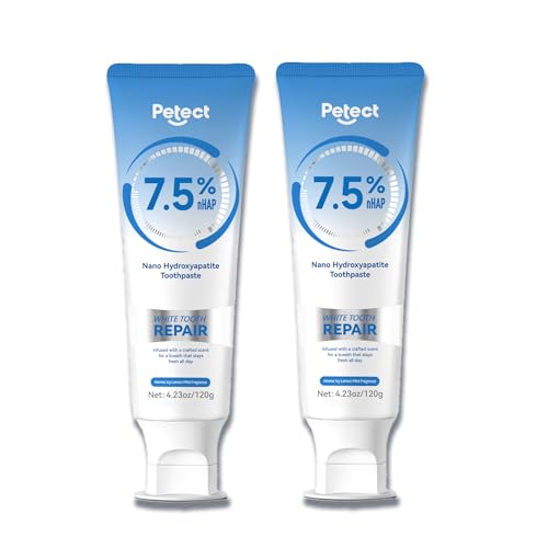 PETECT Hydroxyapatite Toothpaste 2-Pack, ICY Melon Mint Flavor, Enamel Protection Formula, Tooth Strengthening, Fresh Breath, Daily Use for Oral Health PETECT Hydroxyapatite Toothpaste 2-Pack, ICY Melon Mint Flavor, Enamel Protection Formula, Tooth Strengthening, Fresh Breath, Daily Use for Oral Health