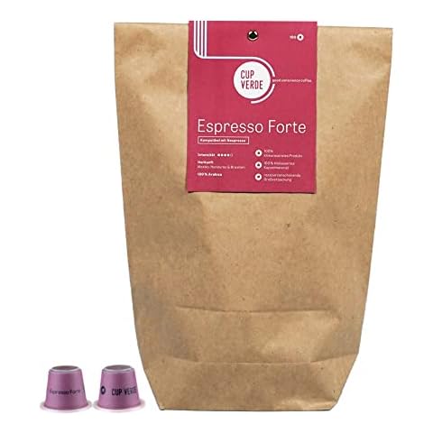 CUP VERDE - 100 Espresso Forte Kaffeekapseln Nespresso* kompatibel/extra aromatisch/Nachhaltig Cover