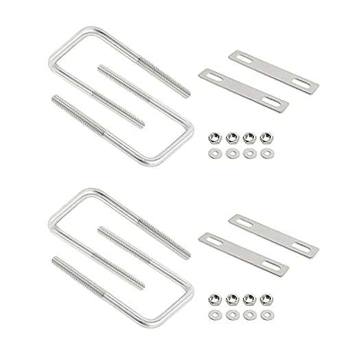 Étriers carrés M8 pour fixation de remorque et tubes de 45 mm Aoje-Link