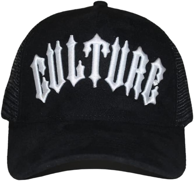 Faux Suede Leather Trucker Hat - Adjustable Mesh-Back Baseball Cap for Men & Women