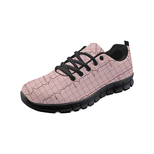Baskets légères femme rythme cardiaque Coloranimal pour infirmières et marche