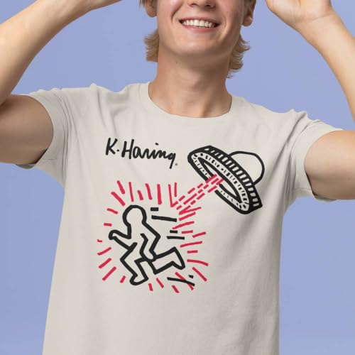 Keith Haring Iconic Artwork Elevated Ink T-Shirts for Men or Women3