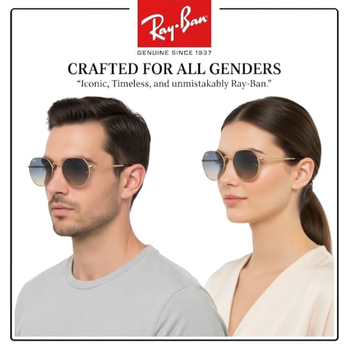 Image of Ray-Ban RB3565 JACK Square-Round Shaped Sunglasses for Men & Women with Official RAYBAN Eyewear Kit