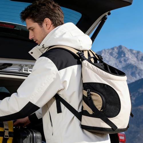 Mochila para gatos ergonómica que elimina el cansancio al caminar 3