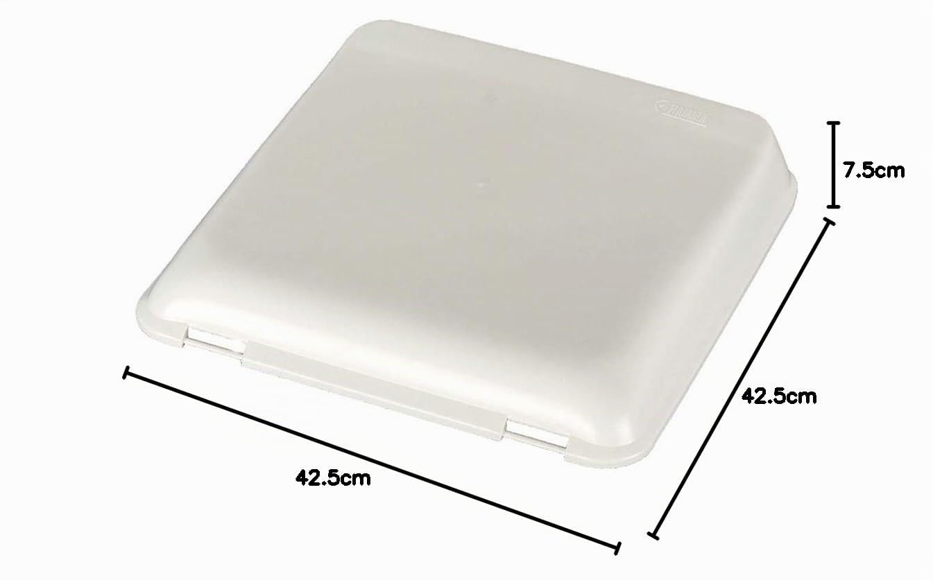 Fiamma 98683-100 Coperchio Bianco con Vent, 42.5cm x 42.5cm x 7.5cm