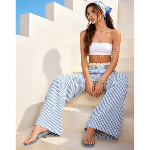 Dsevht Jelly Kitten Heel Sandals for Women Flip Flop Thong Cute Low Small Heel Clear Square Open Toe Summer Beach Slip On heeled sandal Mule Shoes by Dsevht - Image 2