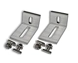 BayWorld 2x Alu Winkel Verbindungswinkel 90° Kreuzverbund mit Hammerkopfschrauben Muttern, 58x38x40mm