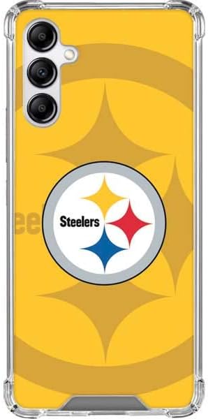 Skinit Clear Phone Case Compatible with Galaxy A14 5G - Officially Licensed NFL Pittsburgh Steelers Double Vision Design