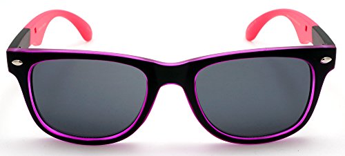 Unisex Neon Classic Horned Rim Sunglasses - Miranda Miguel Mambo Shades