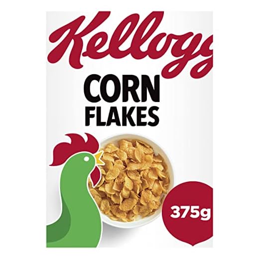 Kellogg's Corn Flakes - Cereales de maíz tostados - Paquete 375 g